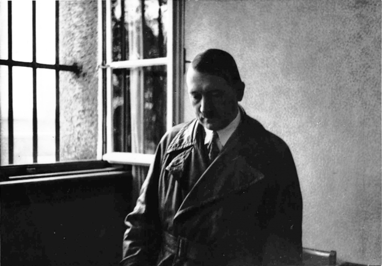 Adolf Hitler during a visit at Landsberg Prison, where he wrote “Mein Kampf” during his imprisonment in 1924